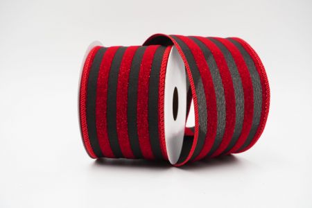 Striped Wired Ribbon_KF6691GC-53-7_Red